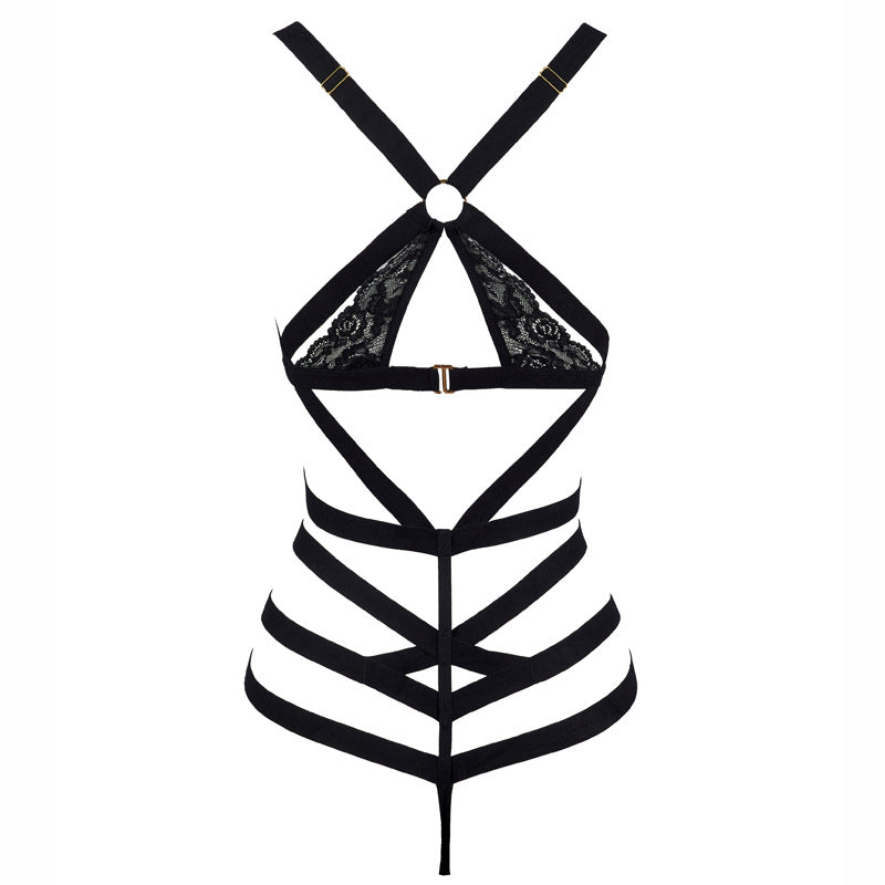BDSM Lace Up Bondage Bodysuit