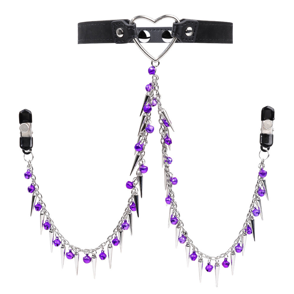 Wild Heart Nipple Clamp Collar
