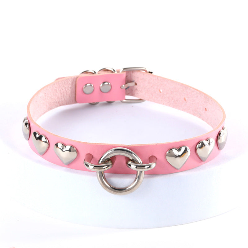Collar Choker With Heart