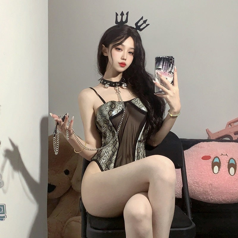 Snake Pattern Bodysuit