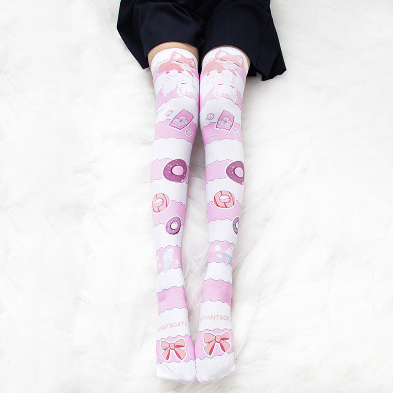 Anime Kawaii Manga Kawaii Kniehohe lange Socken