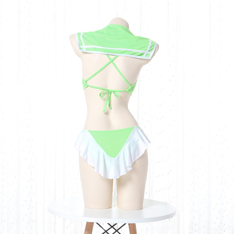 Japanese Sailor Moon Lingerie Set - Green Kawaii Moon