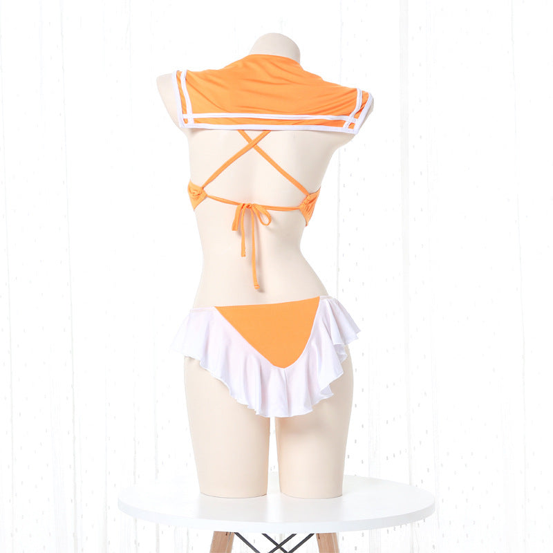 Anime Sailor Moon Lingerie Set - Orange Kawaii Moon