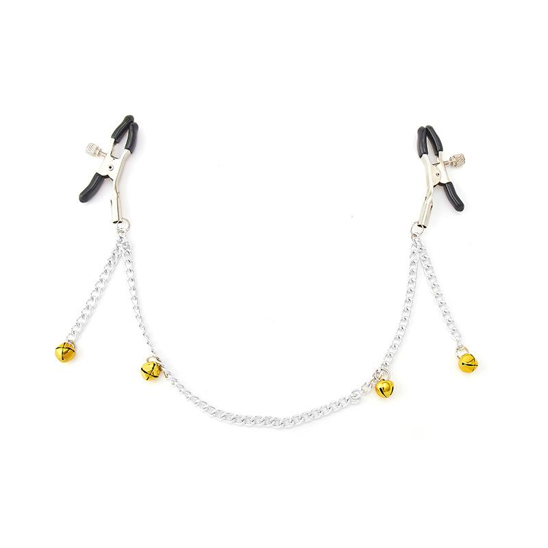 Nippelklemmen mit Kette – Glocke zum Necken