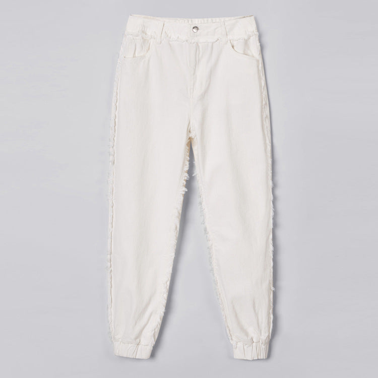 Denim casual pants