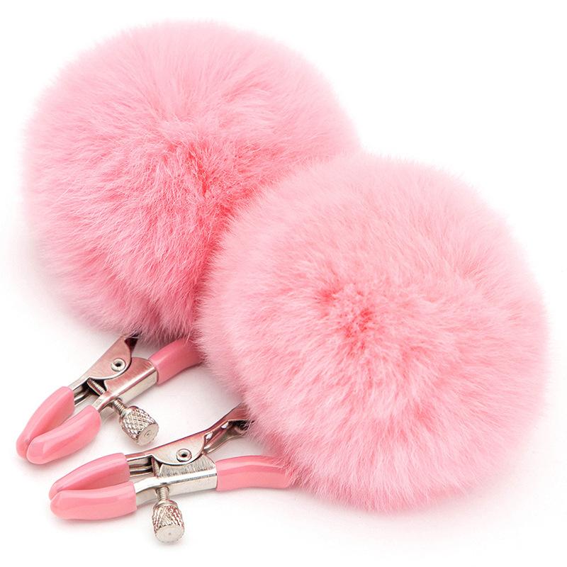 Bunny Tail Tits Clamp - Pink