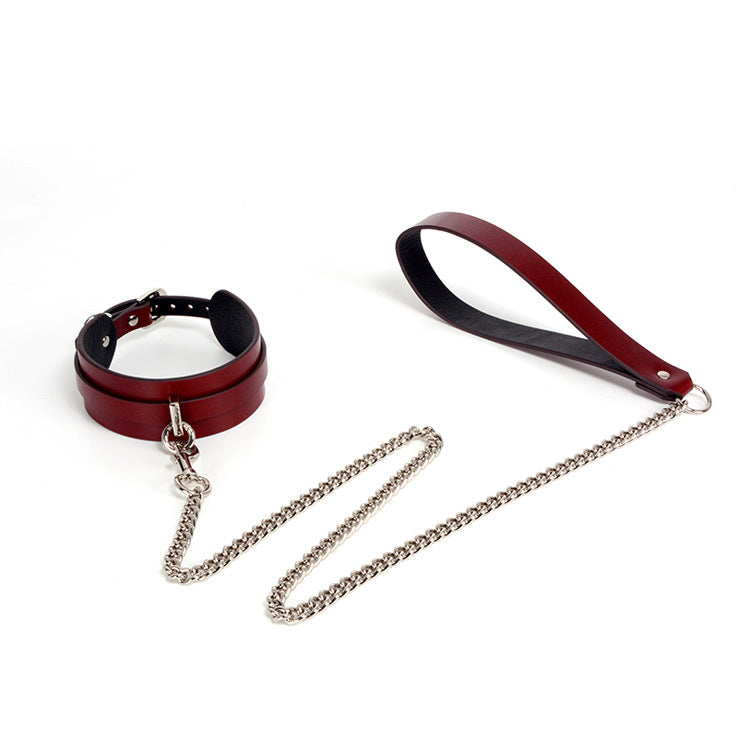 Bdsm Genuine Leather Fox Mask Sex Toys-7Pcs Set
