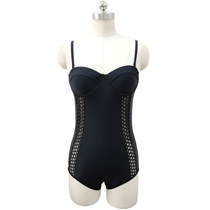 Black Pearl Modest One Piece Cover Up Swimsuit Set