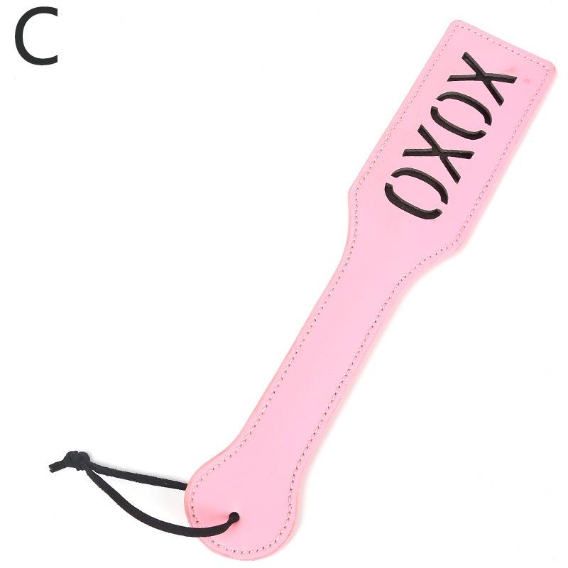 XOXOXO Paddle Me - Pink Leather Slave Girl