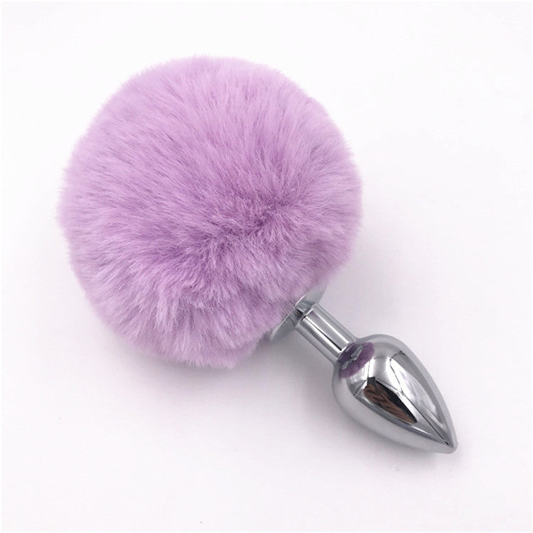 Sexy cute anime removable black real furry cosplay bunny butt plug tail