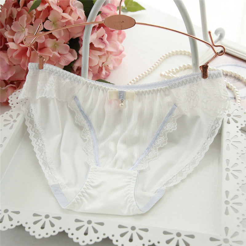 Eyelash Pearl Girly Kawaii Sweetie Heart Underwear Panty