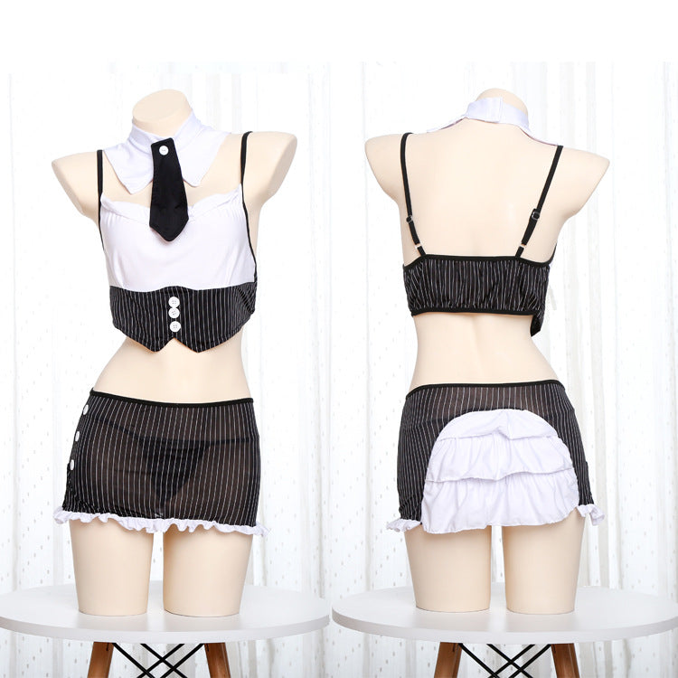 Japanese Kawaii Sexy Secretary Costume Lingerie Set
