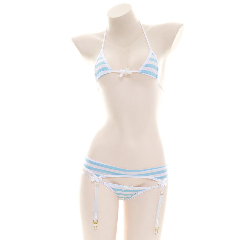 Amine Girly Micro SHIMAPAN Kawaii Cosplay Costume Bikini Set