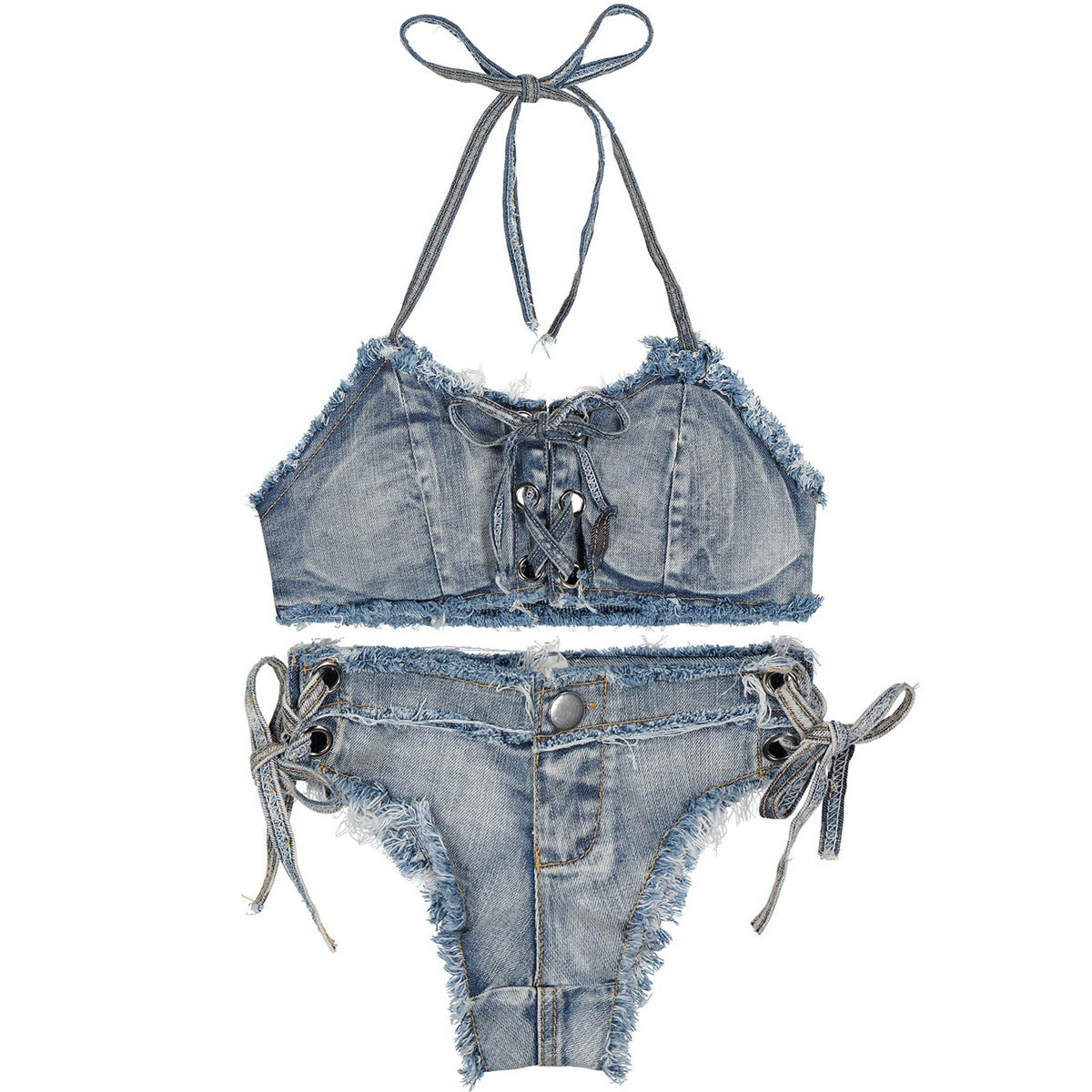 Sexy japanisches Schulmädchen-Uniform-Jeans-Set