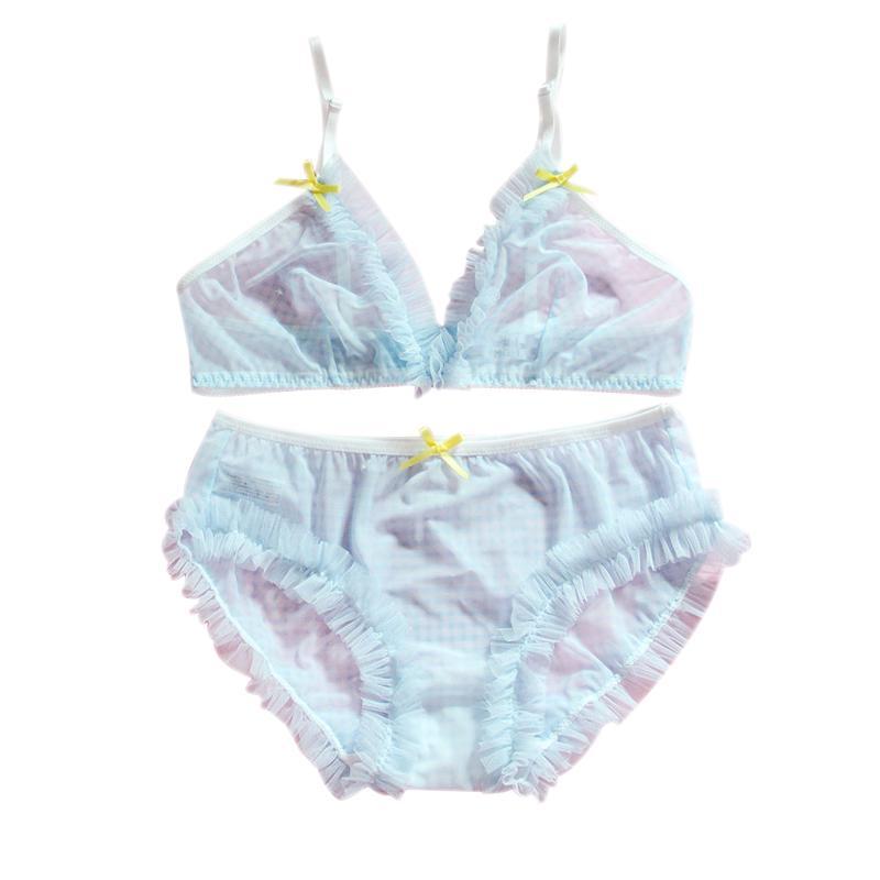 Pink Cartoon Pastel Lover Cute Sweetie Baby Bralette Set