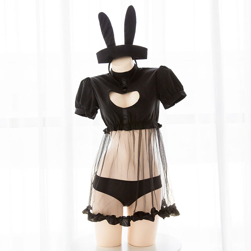 Sofyee Bunny Cat Heart Schlüsselloch-Dessous