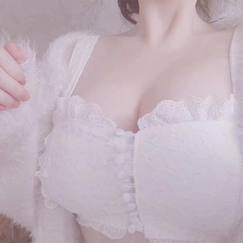 Pink Ruffle Pastel Lover Cute Sweetie Baby Bralette Set