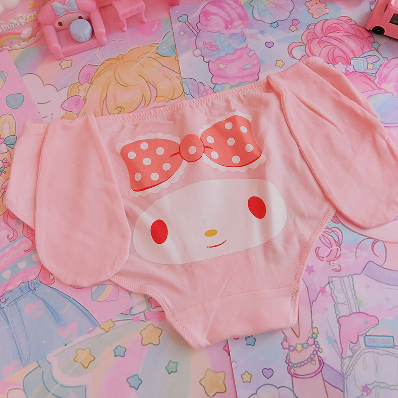 Melody Bow Sweet Doggie Kawaii Cute Panty