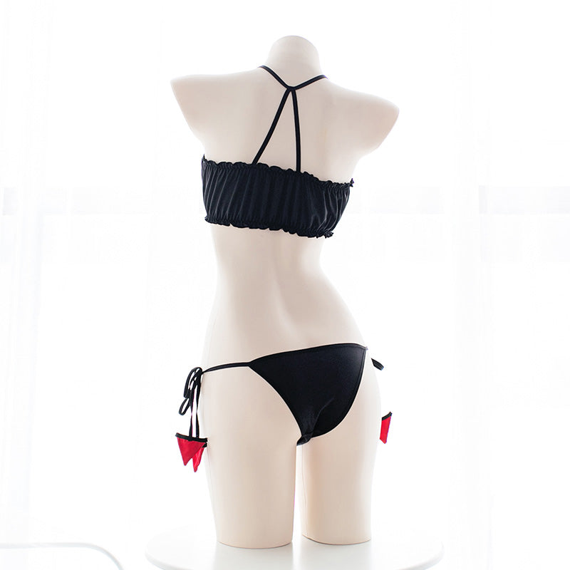 Cat Bunny Ear Amine Girly Kawaii Ruffle Sailor Moon Swimsuit Lingerie