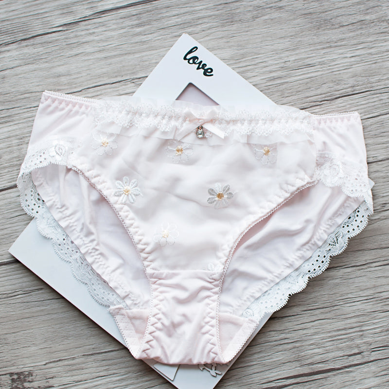 Lace Flower Sweetie Kawaii Candy Color Panty