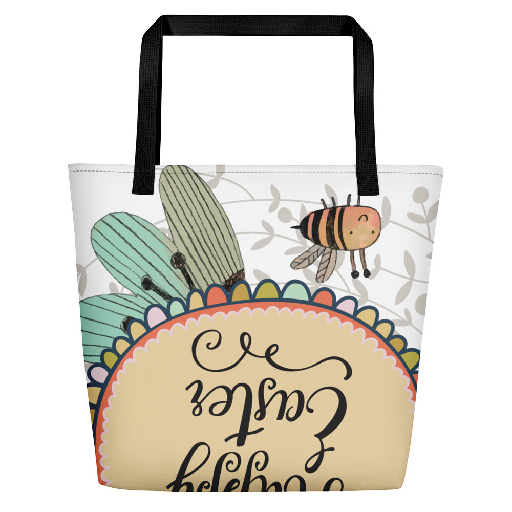 Happy Cat Beach Bag