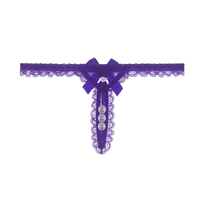 Purple  T-Lace Flower String
