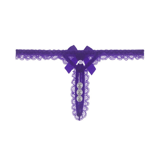 Purple  T-Lace Flower String