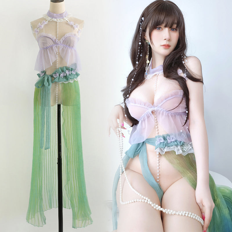Sexy Flower Lolita  Dazziling Lingerie Set