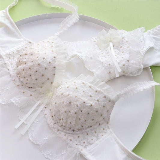 Dot Japanese Anime Cute Angel Japanese Cute Bra Set