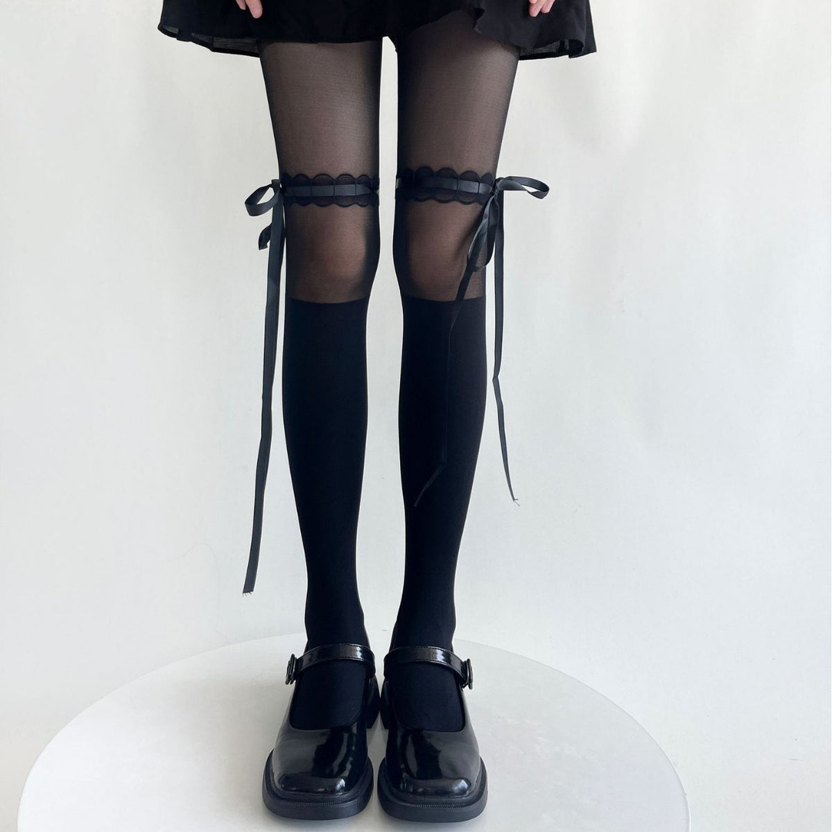 Lolita Lace Bow Anime Japanese Stockings