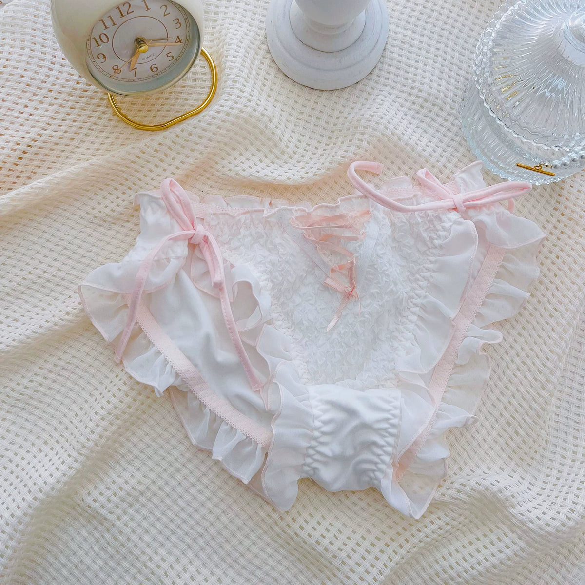 Kawaii Lace Up Panty Set
