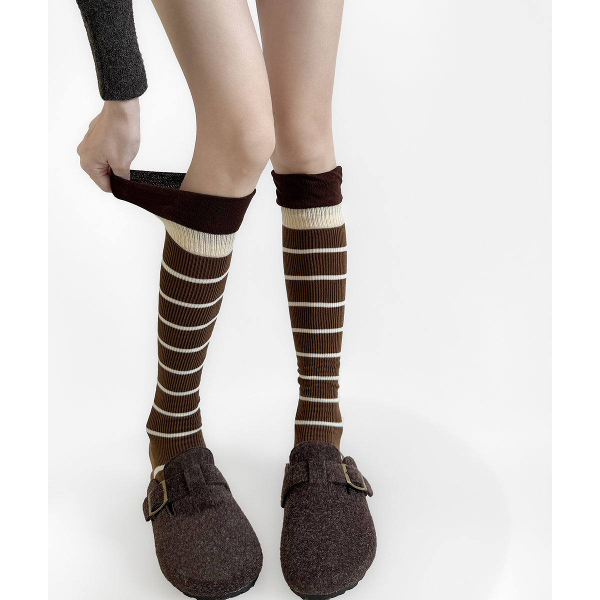 Kawaii Stripe School Girl Stockings
