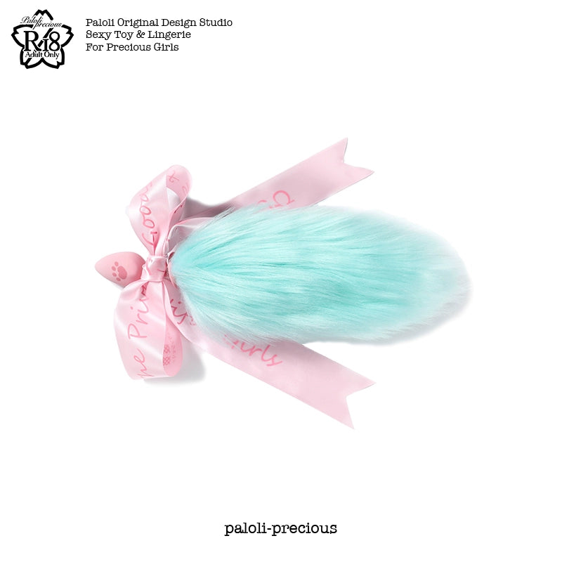Girly Pastel Furry Anal Buttplug Tail