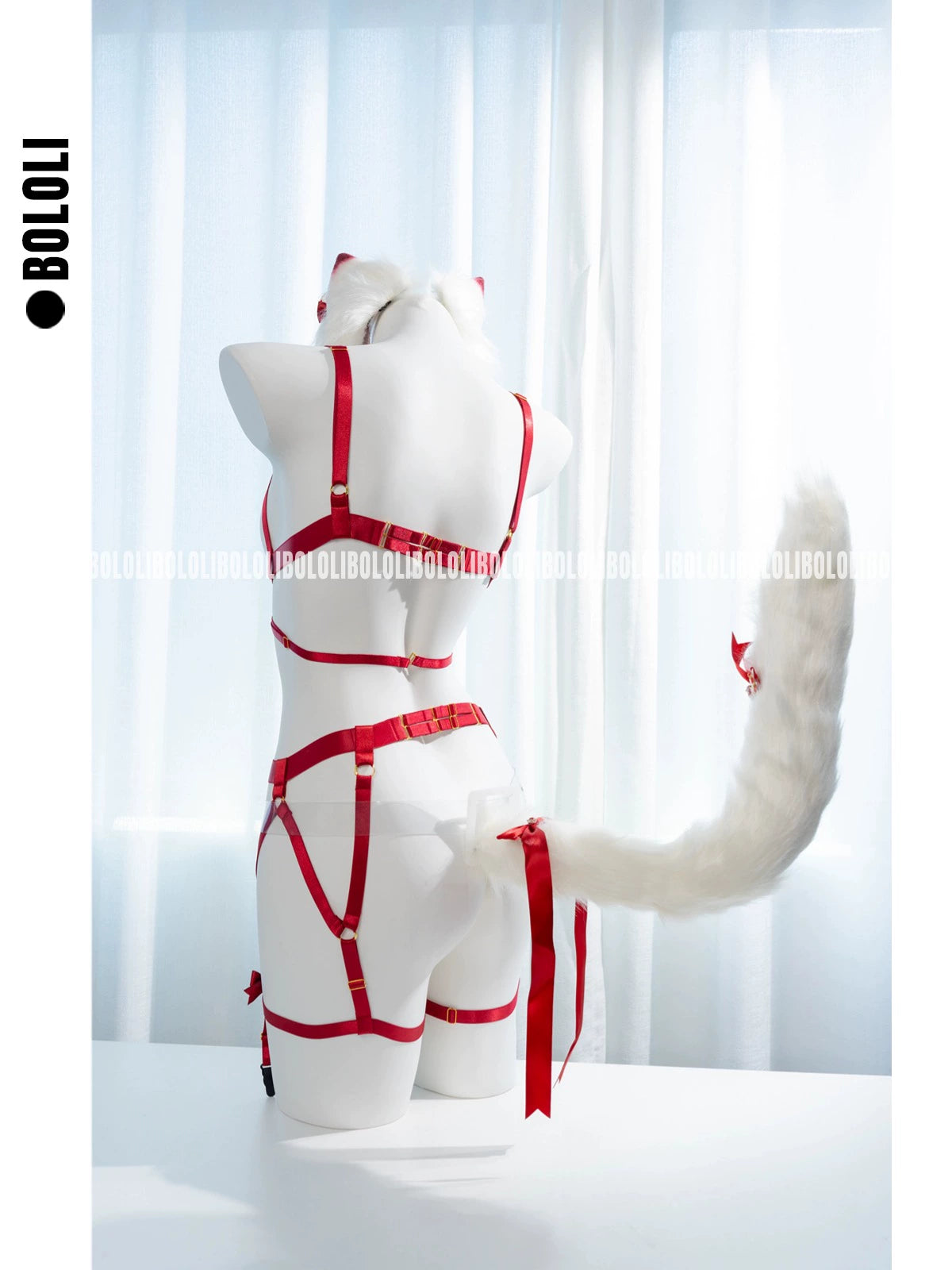 Open Cup Bondage Ears Set