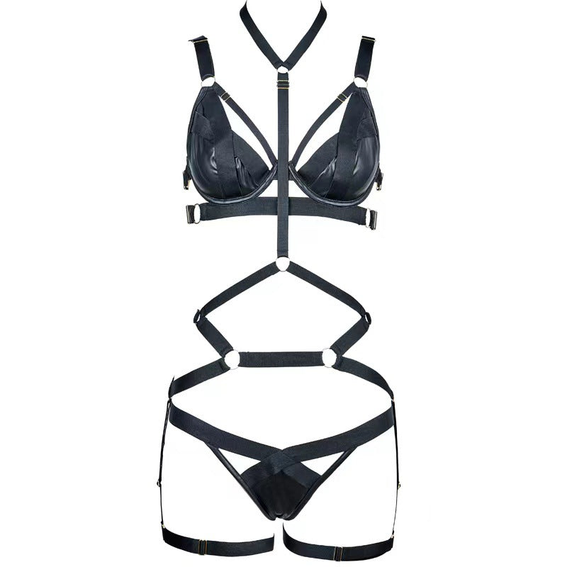 Mommy DOM Lace Up Bondage Bodysuit