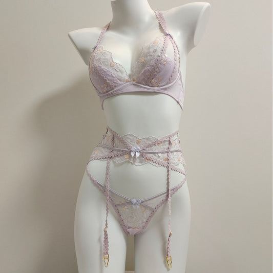 Skin Girl Flower Honeymoon Bralette Set