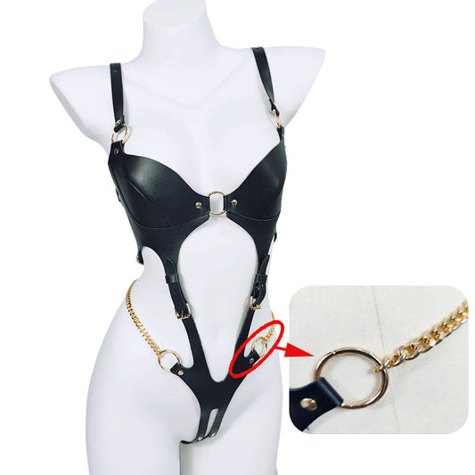 Bongdage Slingshot Crotchless Bodysuit