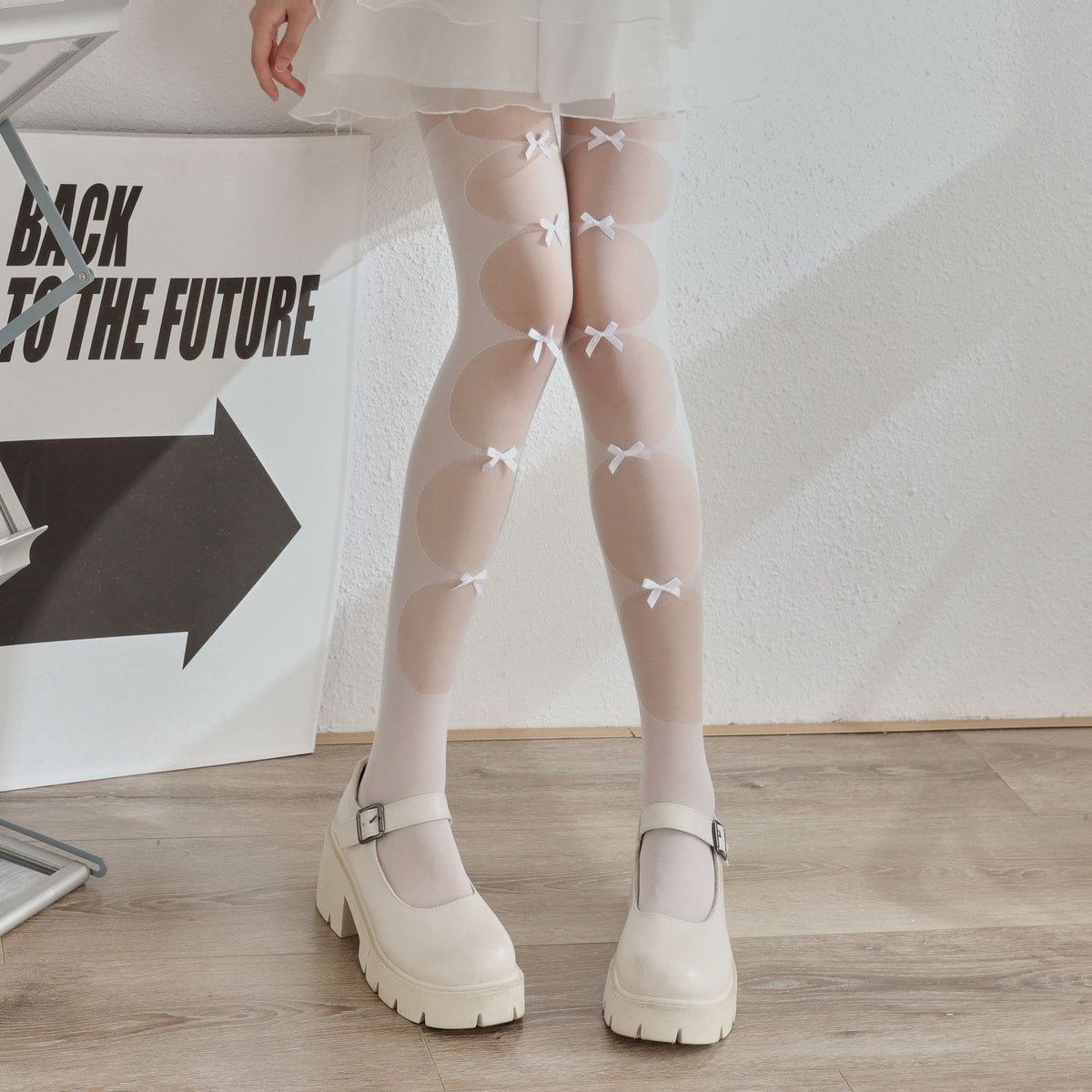 Lolita Lace Bow Anime Japanese Stockings