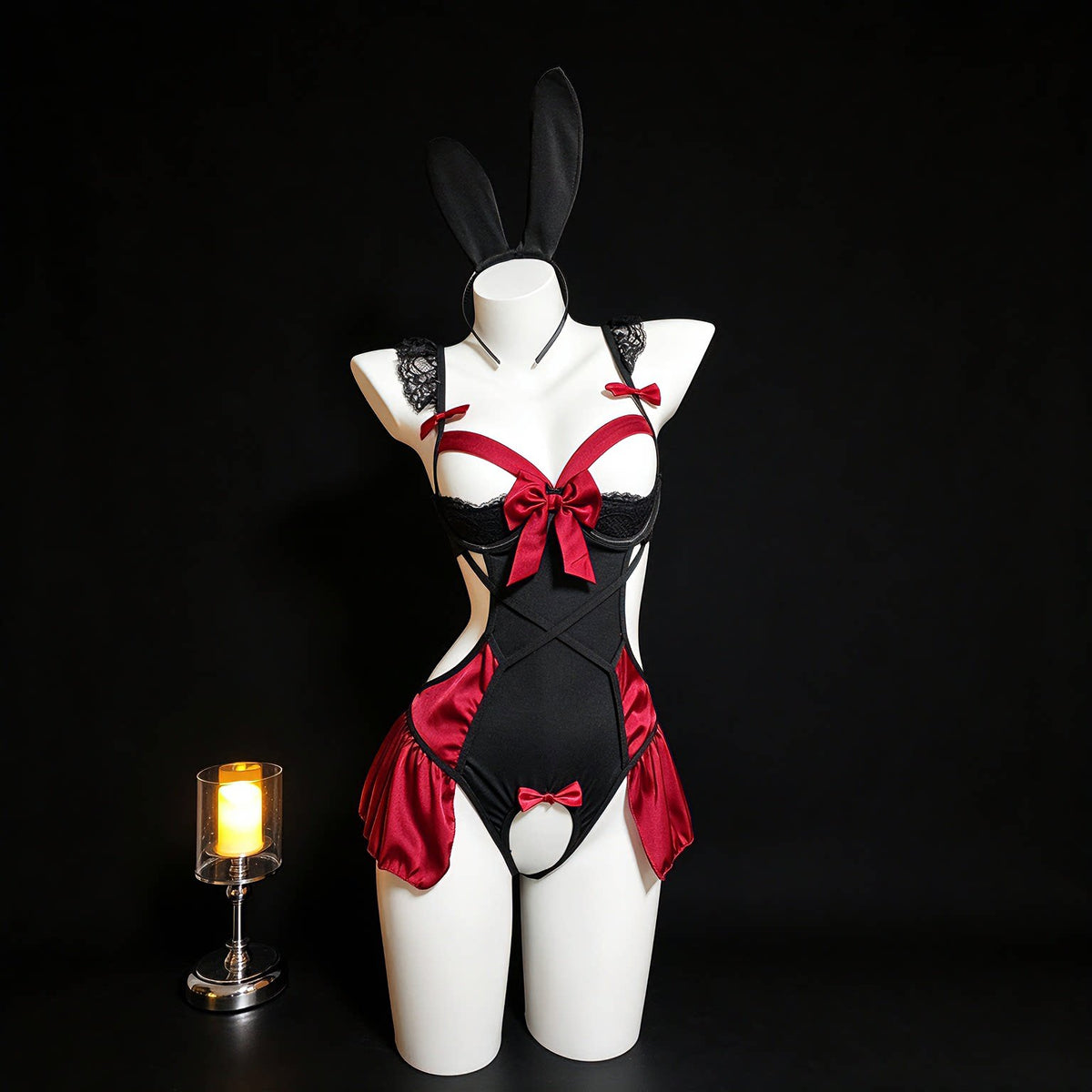 Sexy Wild School Girl Open Cup Bodysuit
