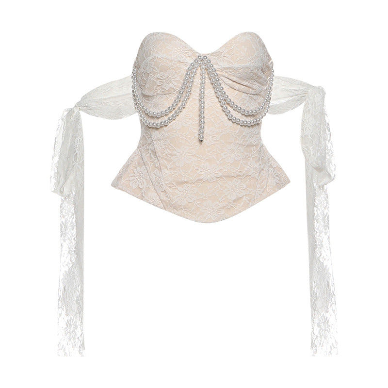 Romantic Honeymoon Sexy Sheer White Bride