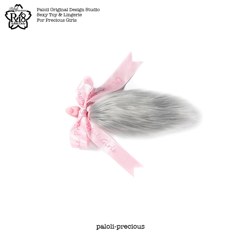 Girly Pastel Furry Anal Buttplug Tail