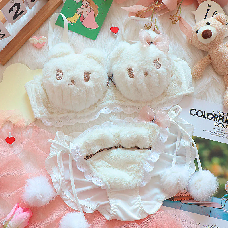 Kawaii Cat Bra Set