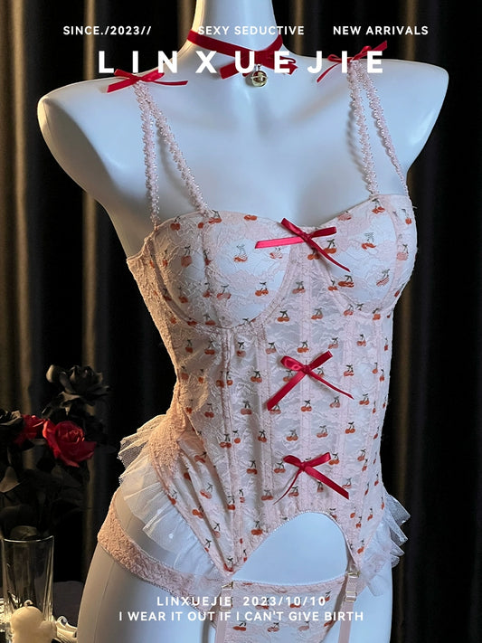 Cherry Lolita Ruffle Bodysuit