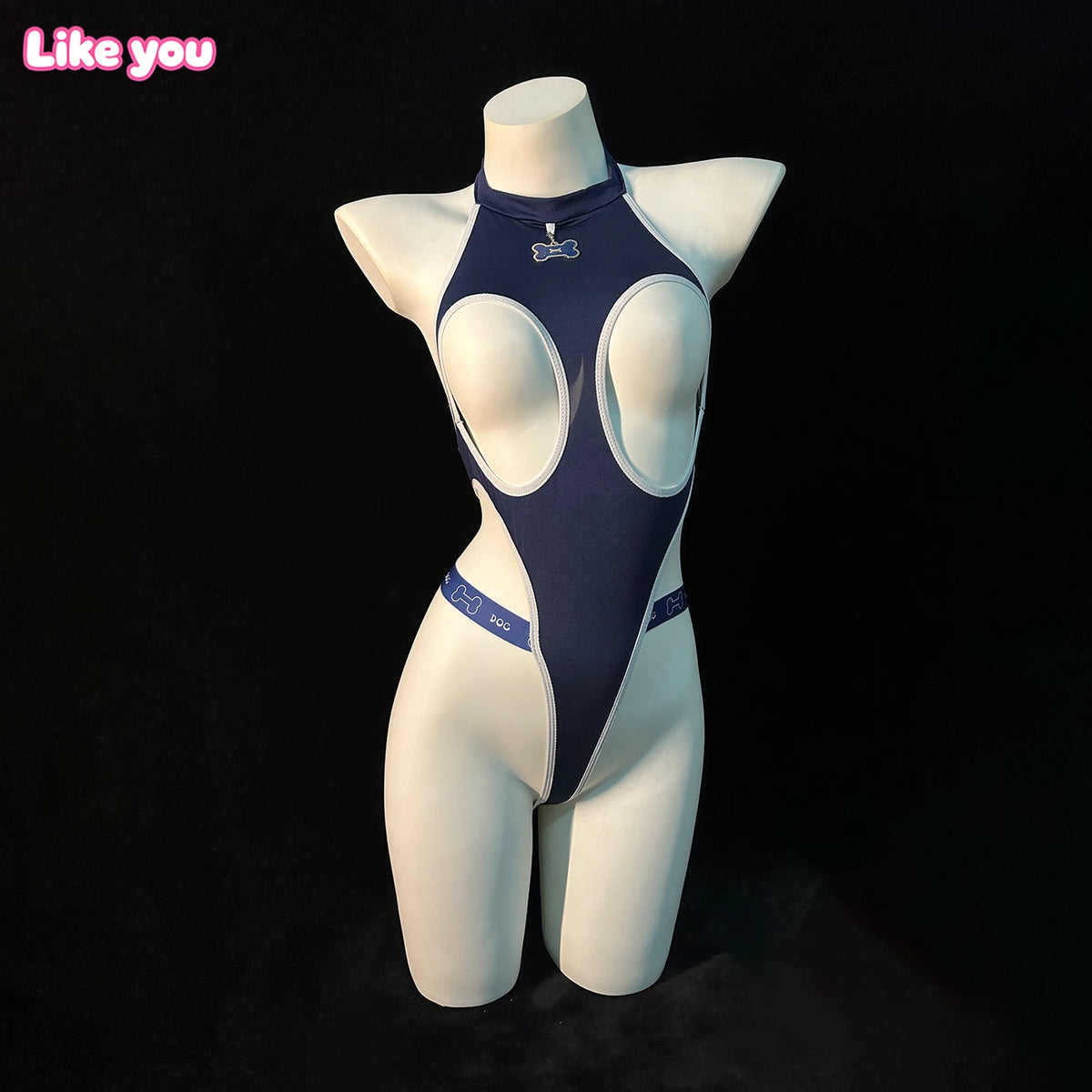 Japanese Sexy School Girl Open Cup Bodysuit