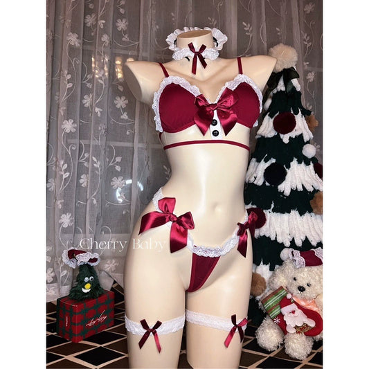 Kawaii Bow Tie Red Japanese Bikini