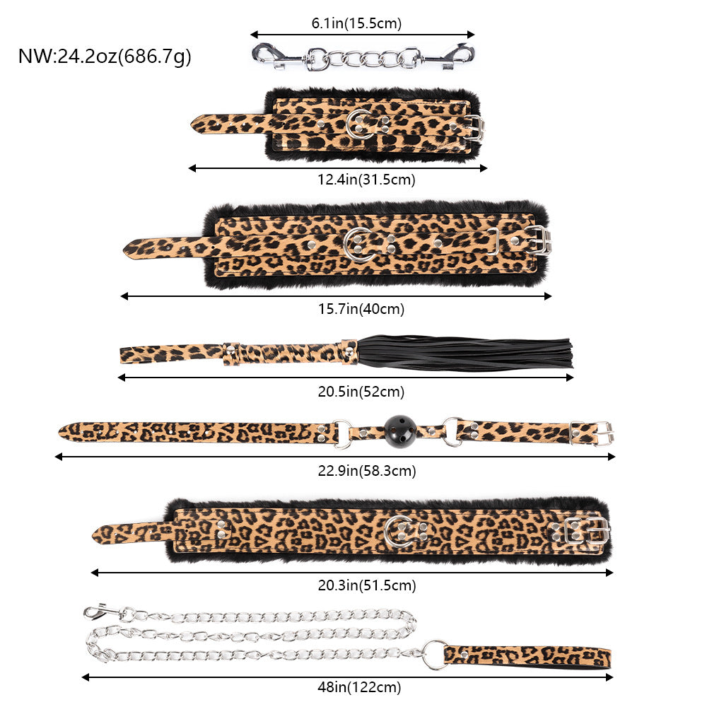 The Tiger  Soft BDSM Lover Bondage Gears Accessories 5 PCS Set