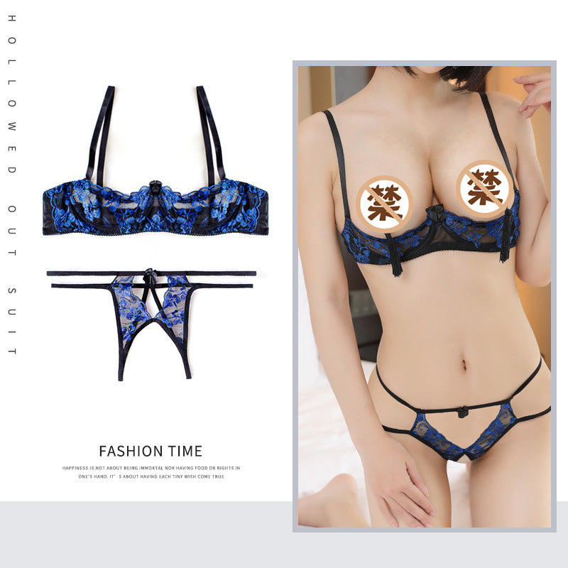 Seductive Wild Open Cup Bra Set