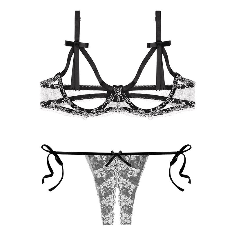 Seductive Wild Open Cup Bra Set
