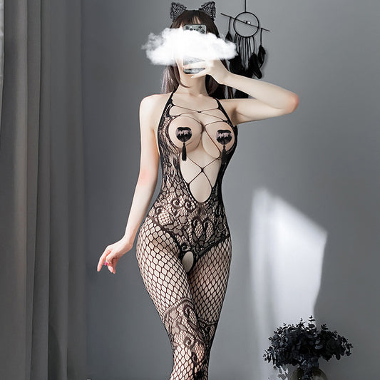 Sofyee Sexy Hollow Halterneck Jumpsuit