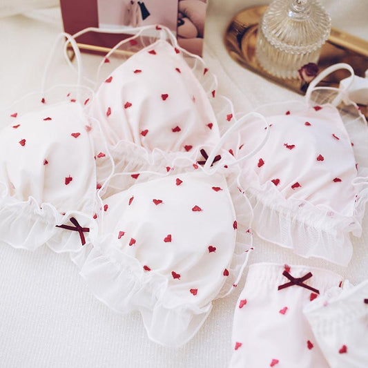 Beating Hot Love Kawaii Bralette Set